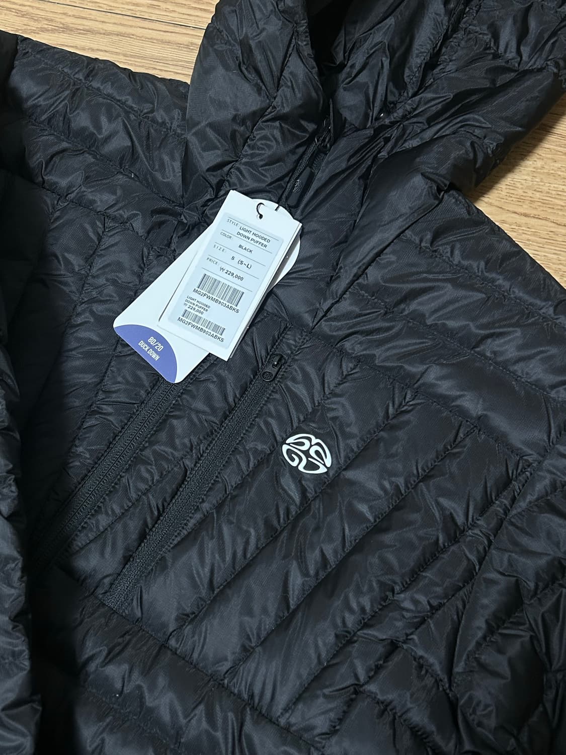 마하그리드 패딩 새상품 LIGHT HOODED DOWN PUFFER 상품이미지3