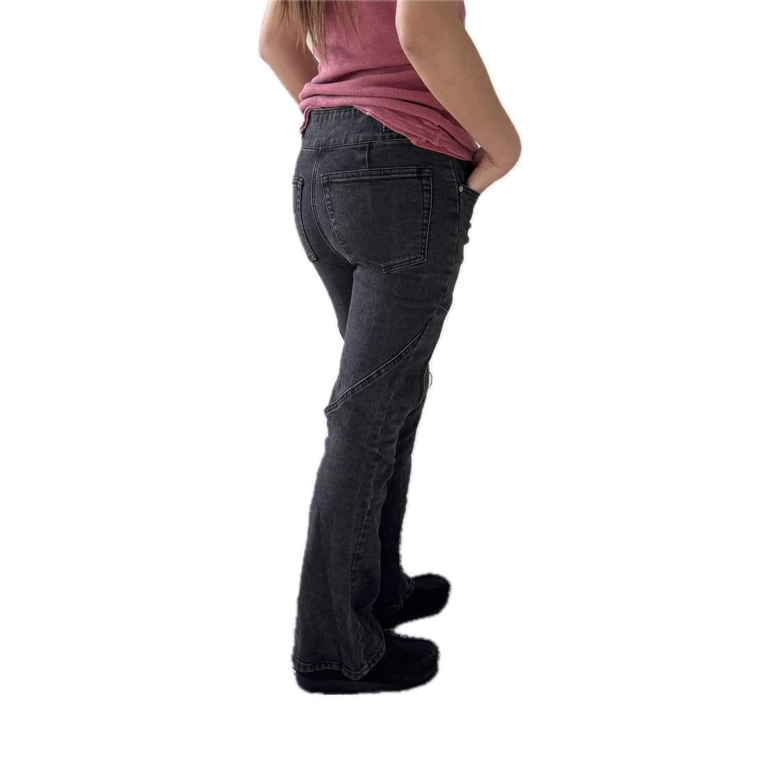 ADSB CARA CURVE LAYERED DENIM JEANS 상품이미지2