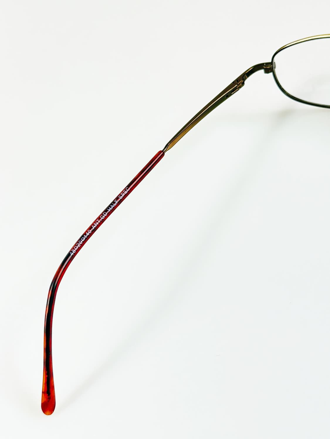 90s 유로피엔 엔틱 메탈 슬림 스퀘어 빈티지 안경 상품이미지7