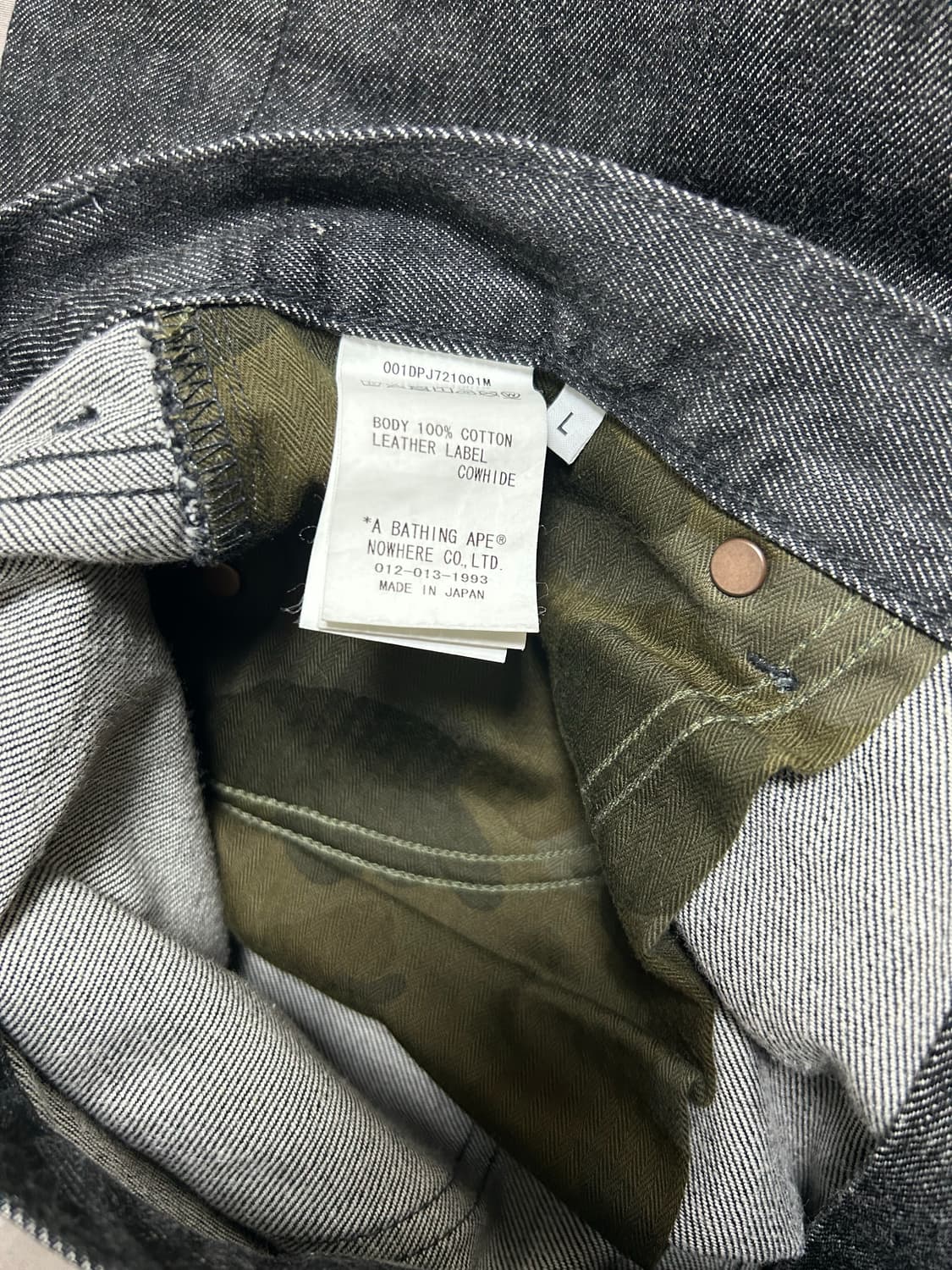 베이프 x DSMG 데님팬츠 (희귀매물) 상품이미지5