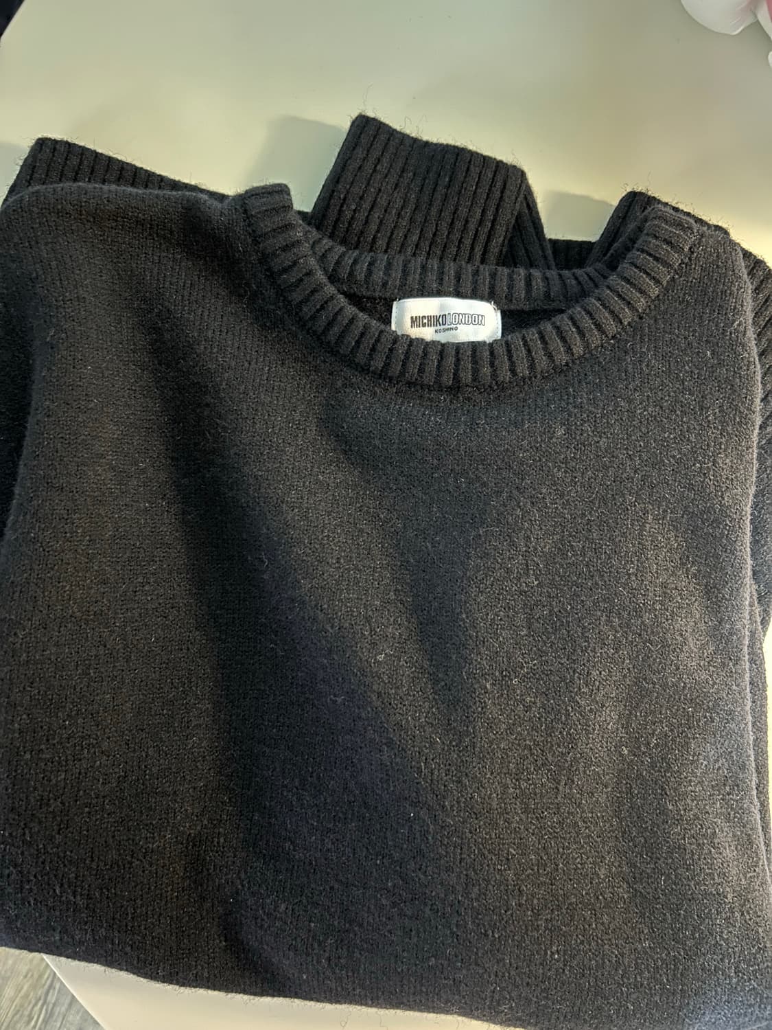 미치코런던코시노 베이직 울니트 풀오버 블랙 (새상품) 상품이미지2