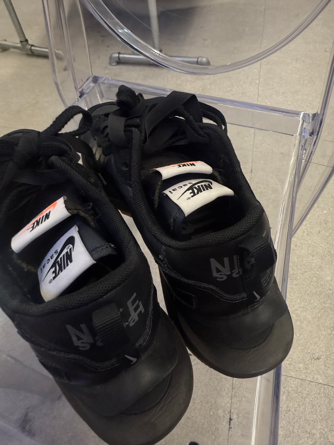 나이키 x 사카이 베이퍼 와플 블랙 245 상품이미지3