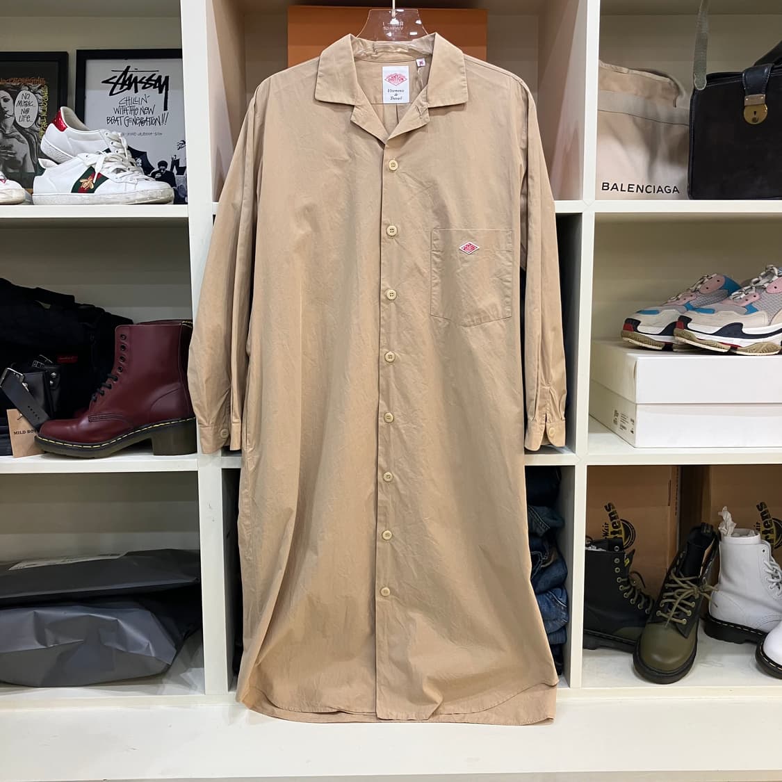 DANTON 단톤 베이지 롱 셔츠 원피스 36 상품이미지1