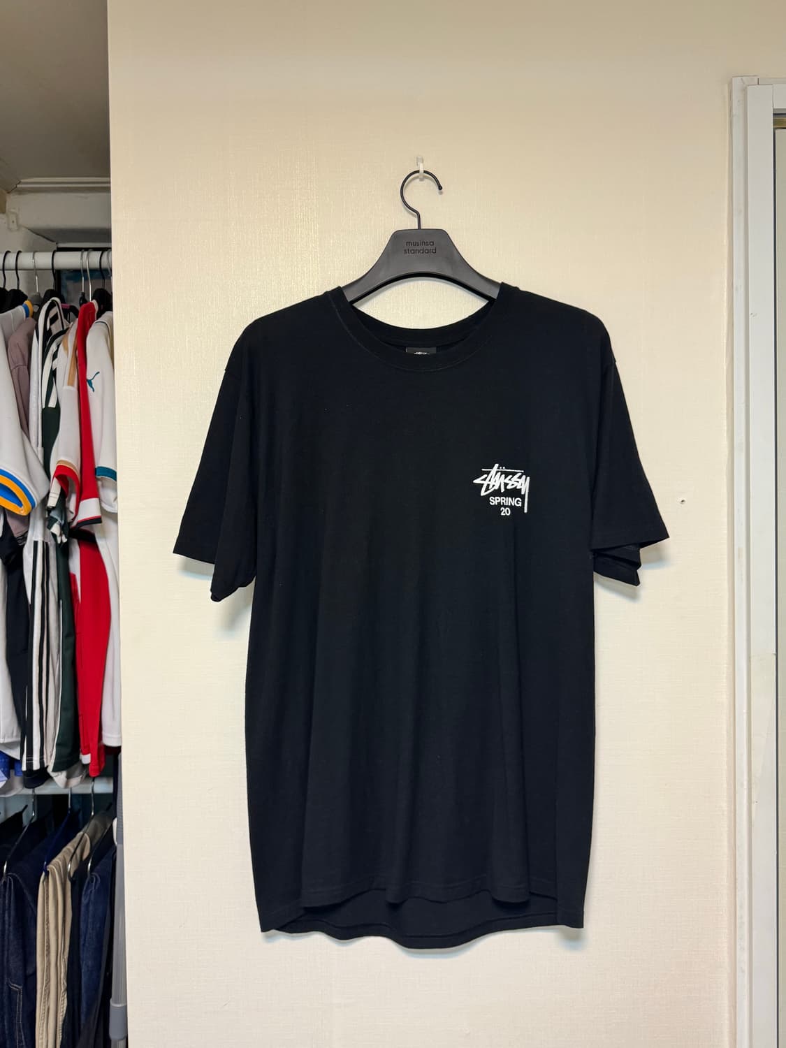 [스투시] 블랙 반팔 티셔츠 SPRING 20 상품이미지1