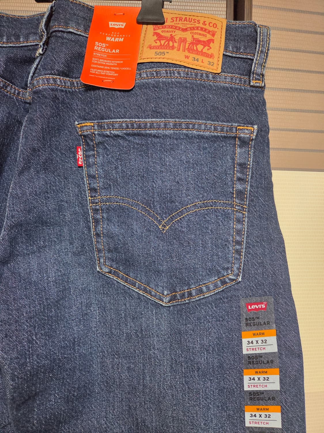 (새상품) 리바이스 505, 34/32 상품이미지3