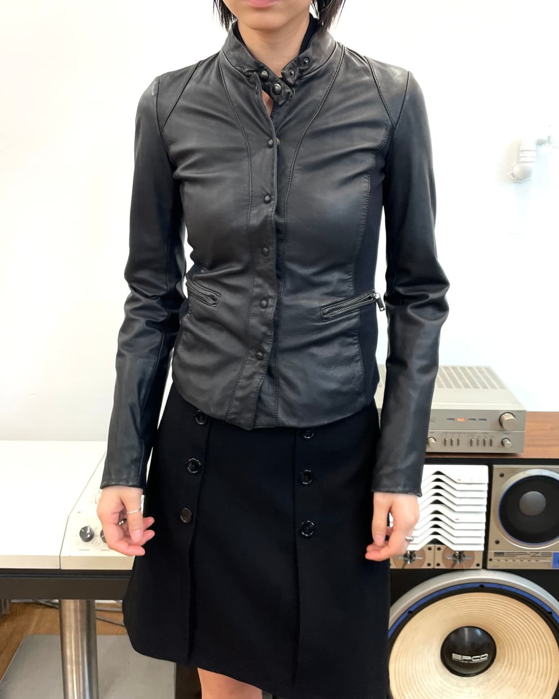 [XS] 엠포리오 아르마니 레더 자켓 상품이미지1