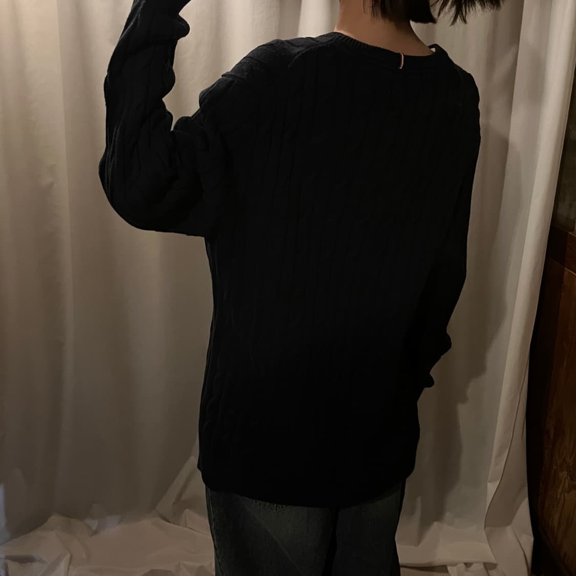 타미힐피거 케이블 니트 네이비 상품이미지3