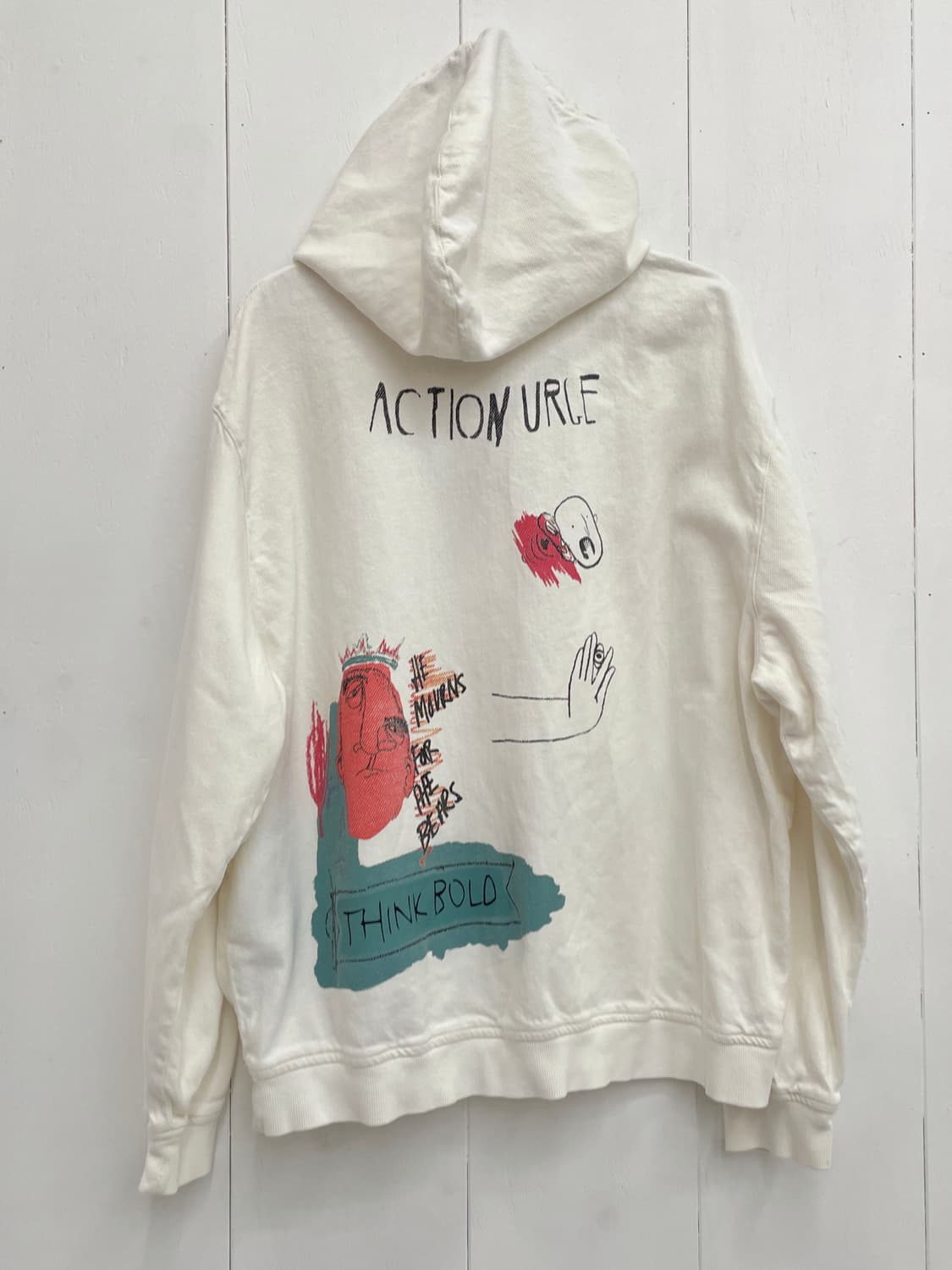 자라(ZARA) 아트워크 백프린팅 레터링 후드티 상품이미지8