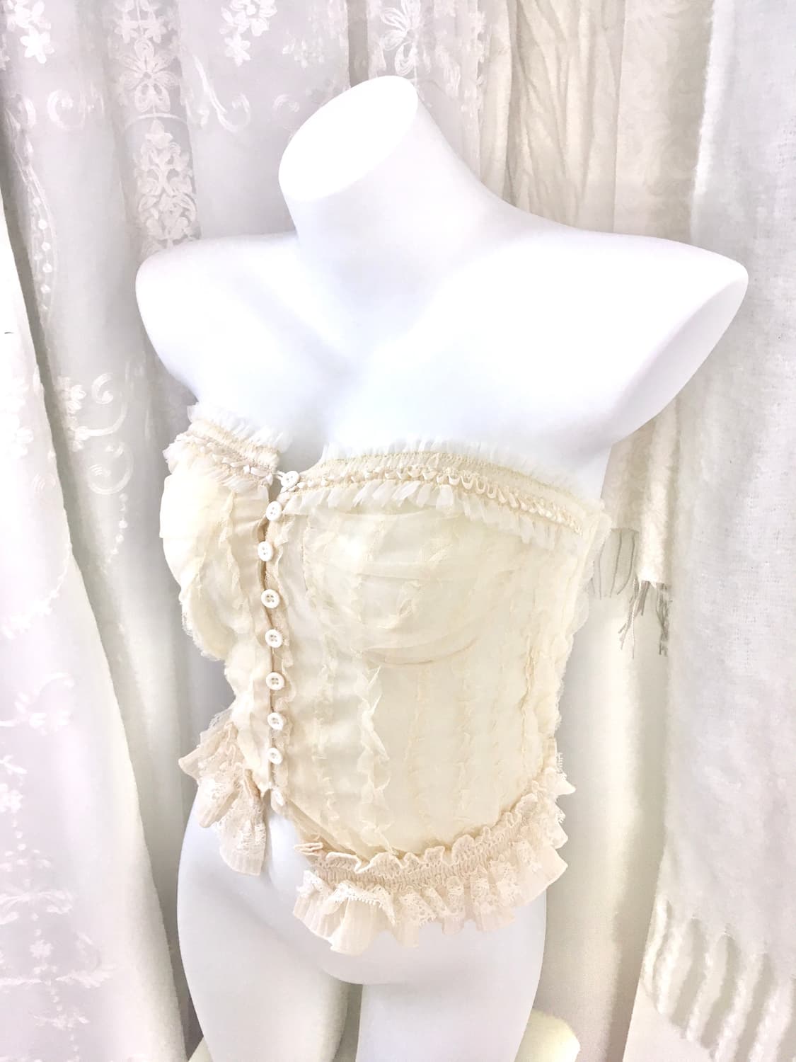 페어리 레이스 튜브탑 뷔스티에 상품이미지6