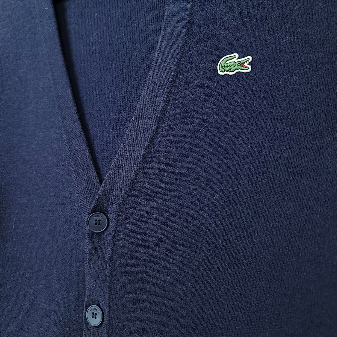 [100] 라코스테 네이비 브이넥 울 가디건 상품이미지4