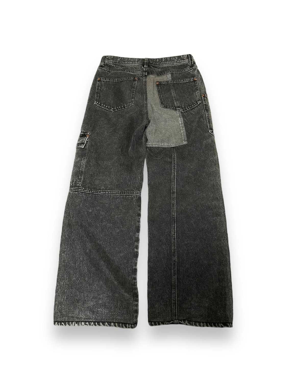 앤더슨벨 패치워크 데님 와이드 진 M 상품이미지2