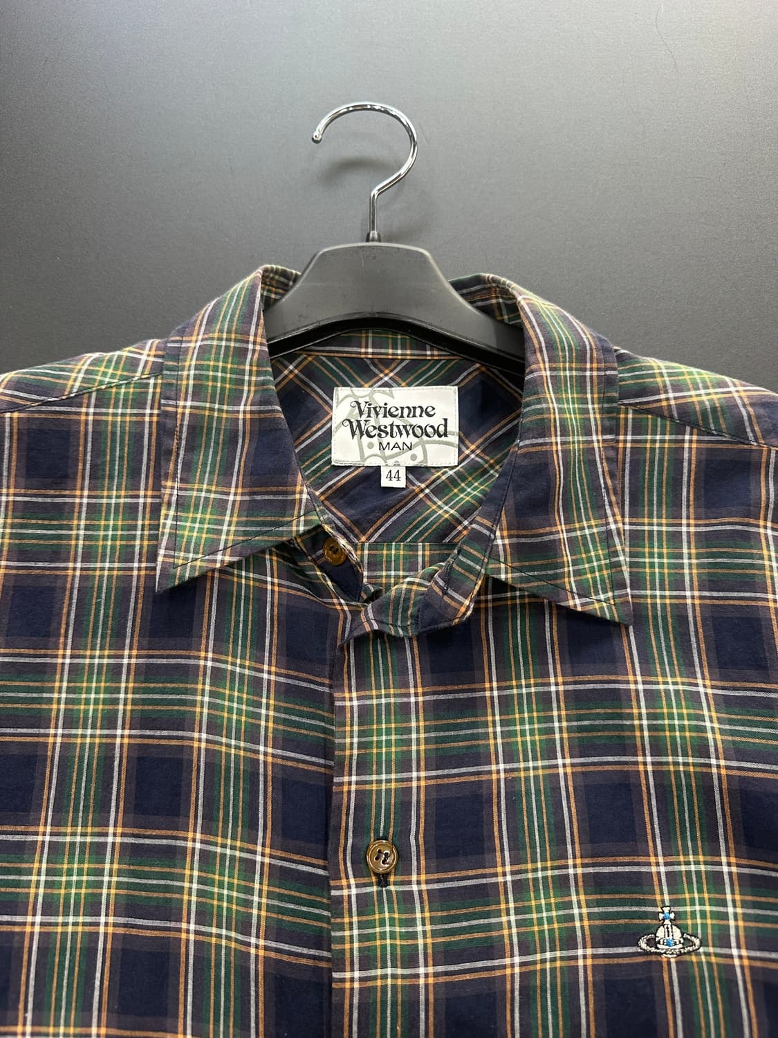 비비안웨스트우드 ORB 체크 반팔셔츠  상품이미지6