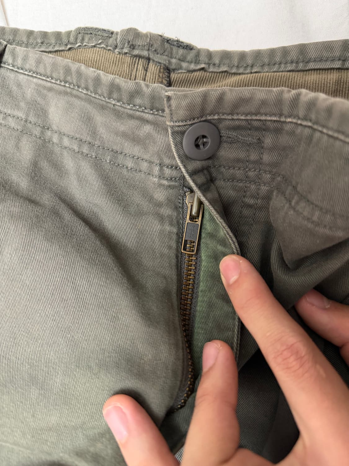 00s GAP 갭 빈티지 와이드 밀리터리 카고팬츠 올리브 그린 상품이미지3