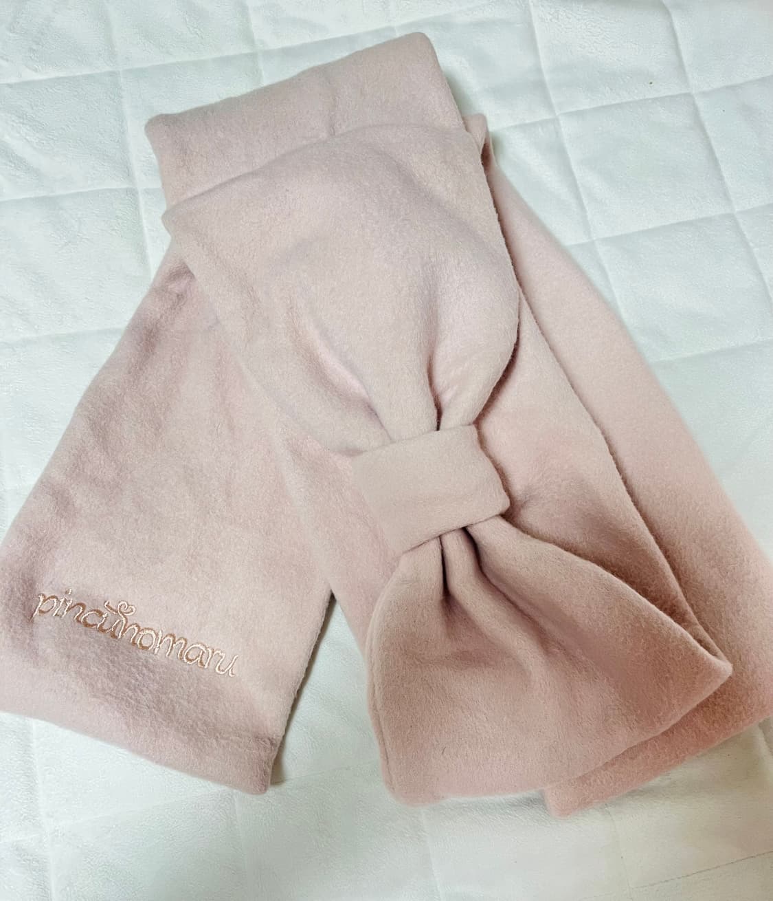 핀쿠노마루 베이비핑크 머플러 상품이미지5