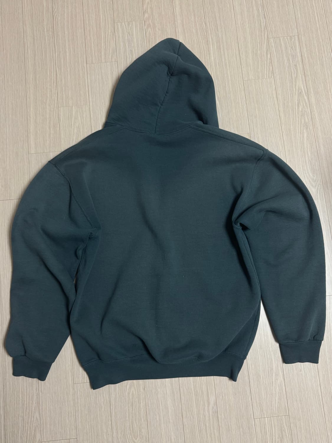 90‘s usa 러셀 후드집업 다크그린 상품이미지3