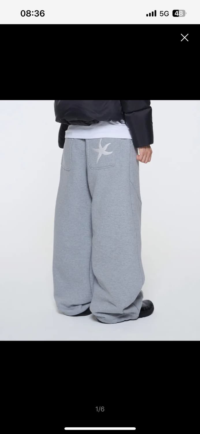 [L] TCM starfish sweat pants (grey) 상품이미지2