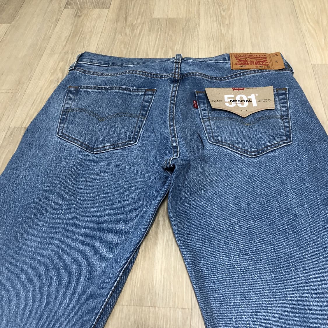 (32) 새상품 리바이스 Levi's 501 스트레이트진 연청 데님 상품이미지9