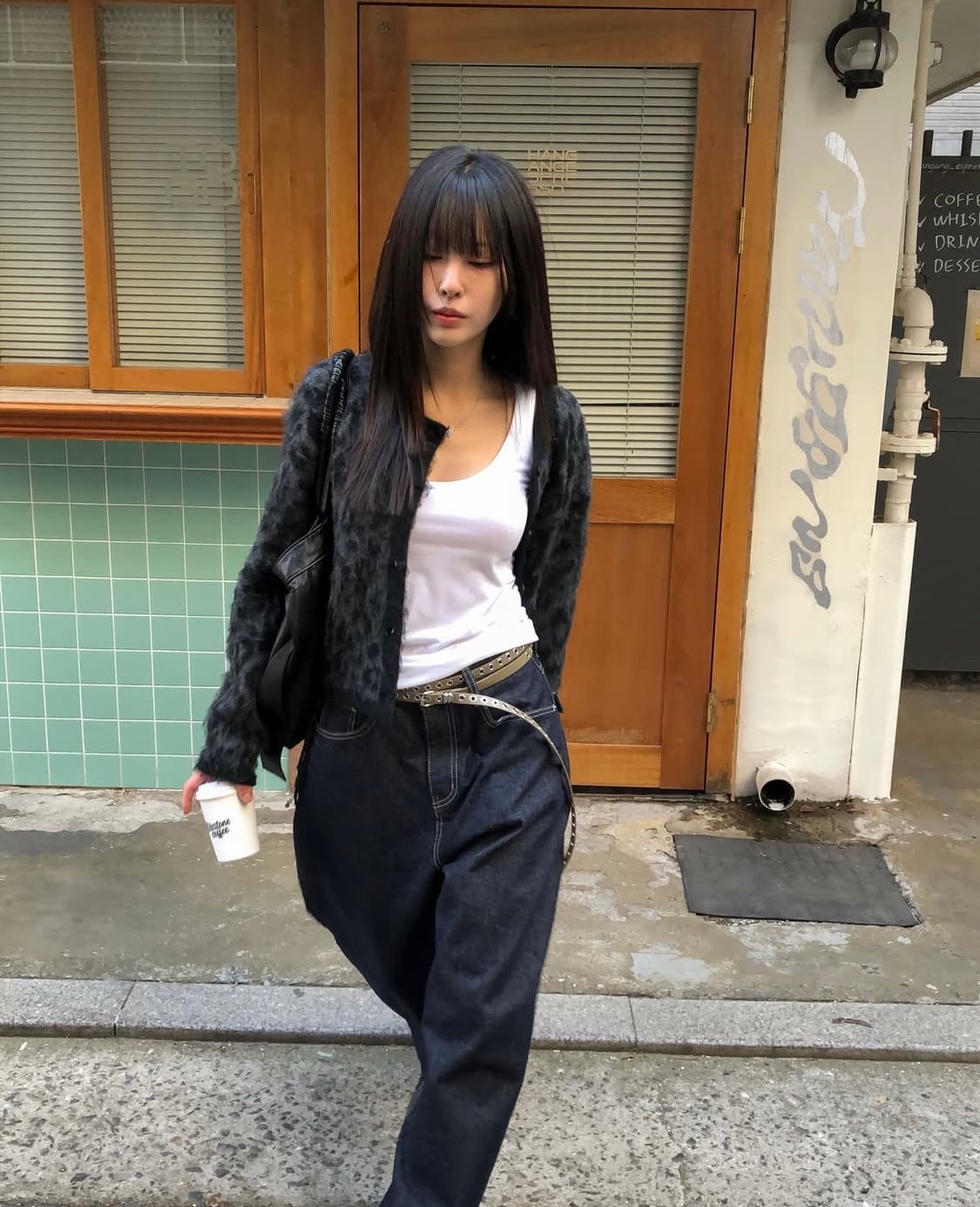 Seoul based 레오파드 가디건  상품이미지1