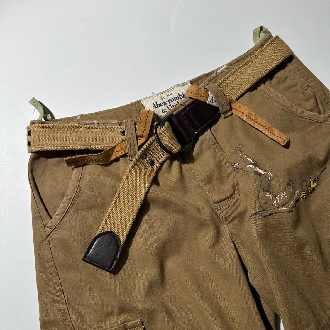 아베크롬비 디스트레스드 카고 하프팬츠 반바지 상품이미지3