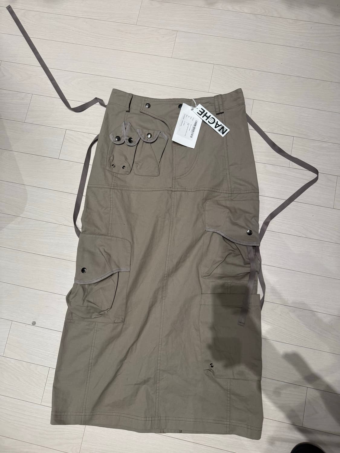 nache 카고스커트 빈티지베이지 상품이미지4