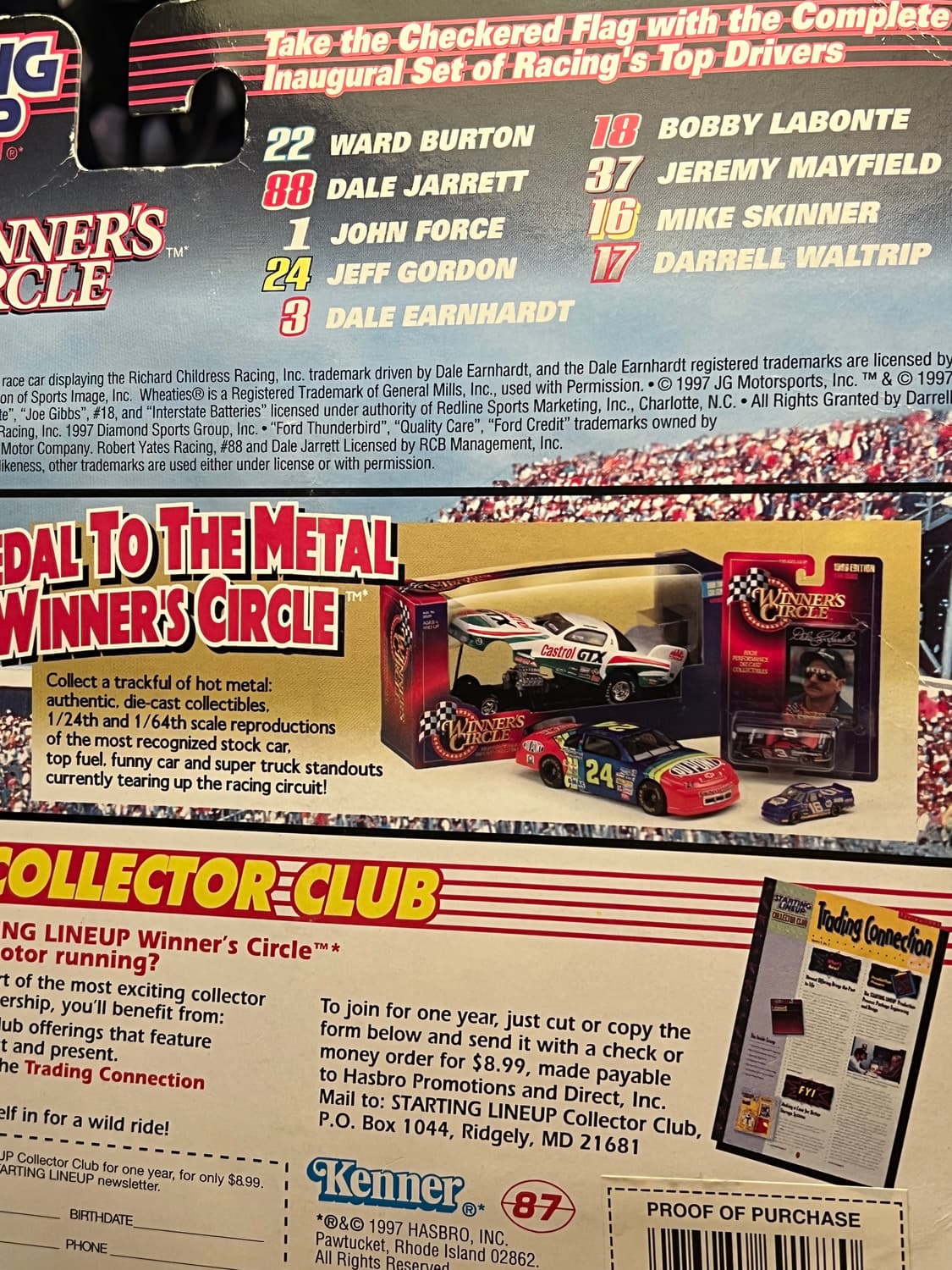 VTG 1997 Starting LineUp Winner’s Circle 상품이미지10