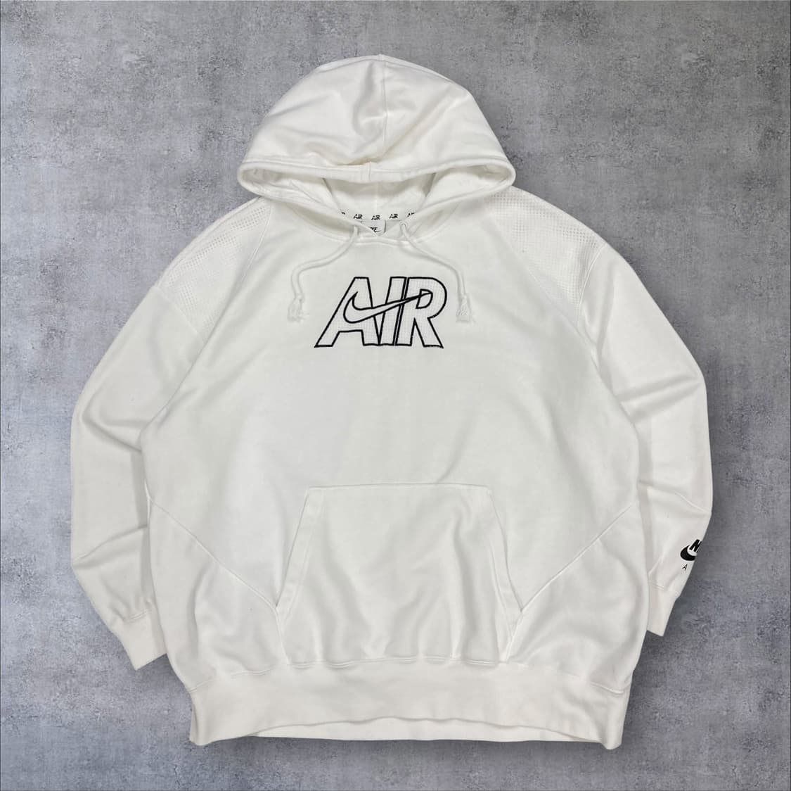 나이키 화이트 컬러 빅로고 후드티 상품이미지1