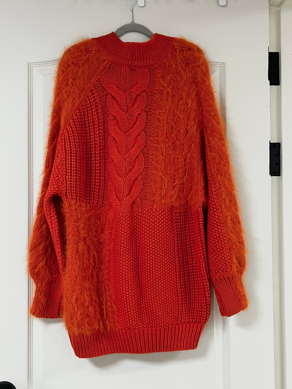 앤더슨벨 앙고라 니트 드레스 번트오렌지 상품이미지2