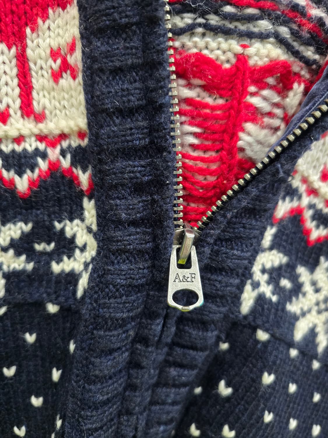 Abercrombie & Fitch 니트 후드집업 S 상품이미지6