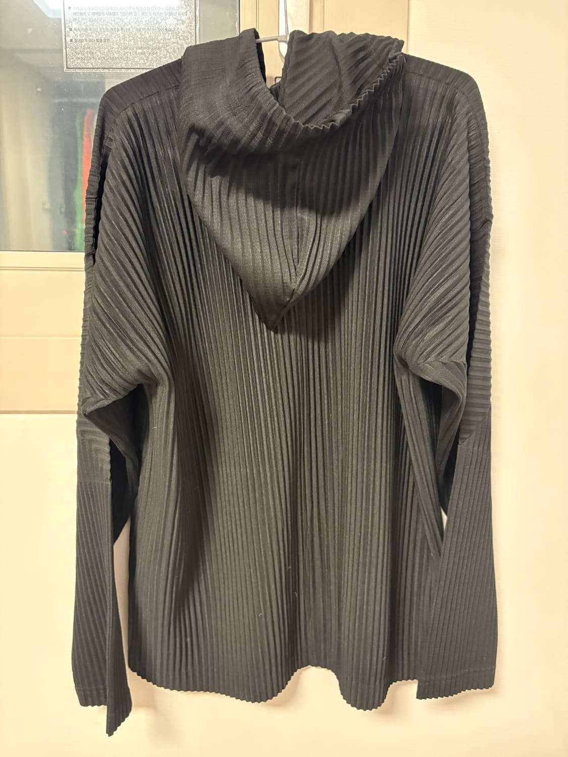 옴므플리세 후드집업 jl106 블랙 4사이즈 상품이미지4