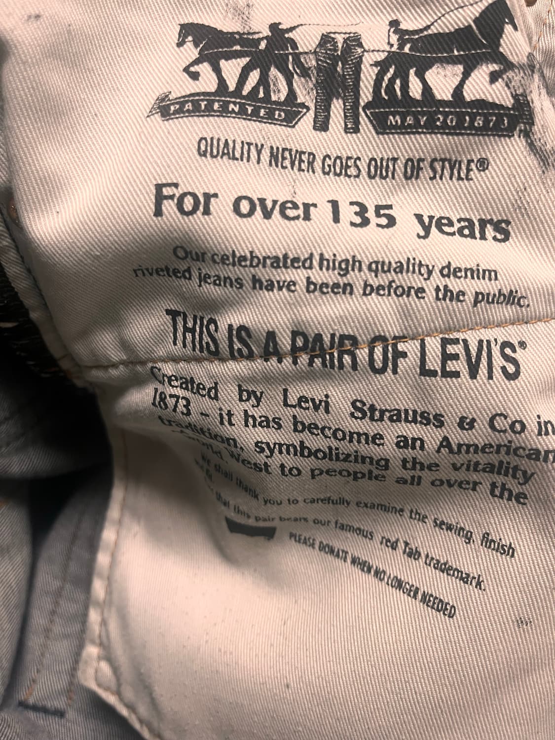 리바이스 코팅 블랙 진 상품이미지5