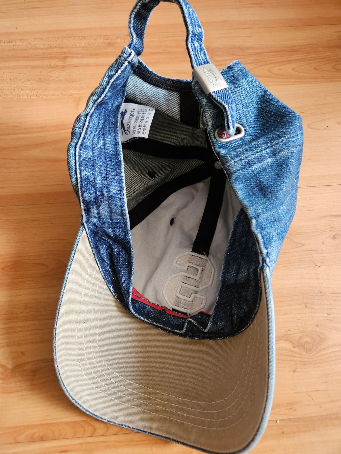 미착용)slazenger 슬래진저 데님 볼캡 청모자 상품이미지3