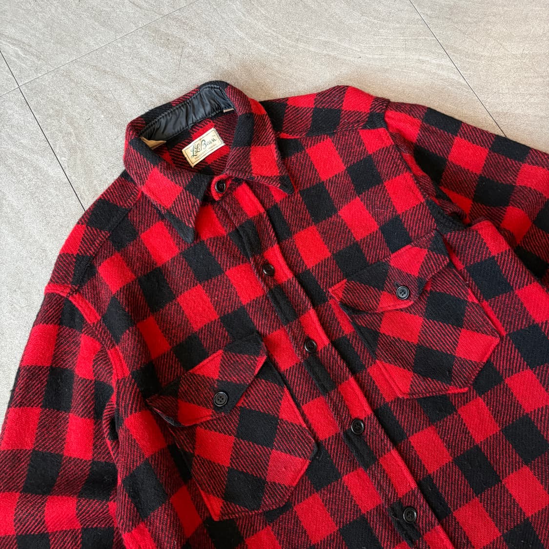 70s L.L.bean 70년대 생산 엘엘빈 울 셔츠 상품이미지2