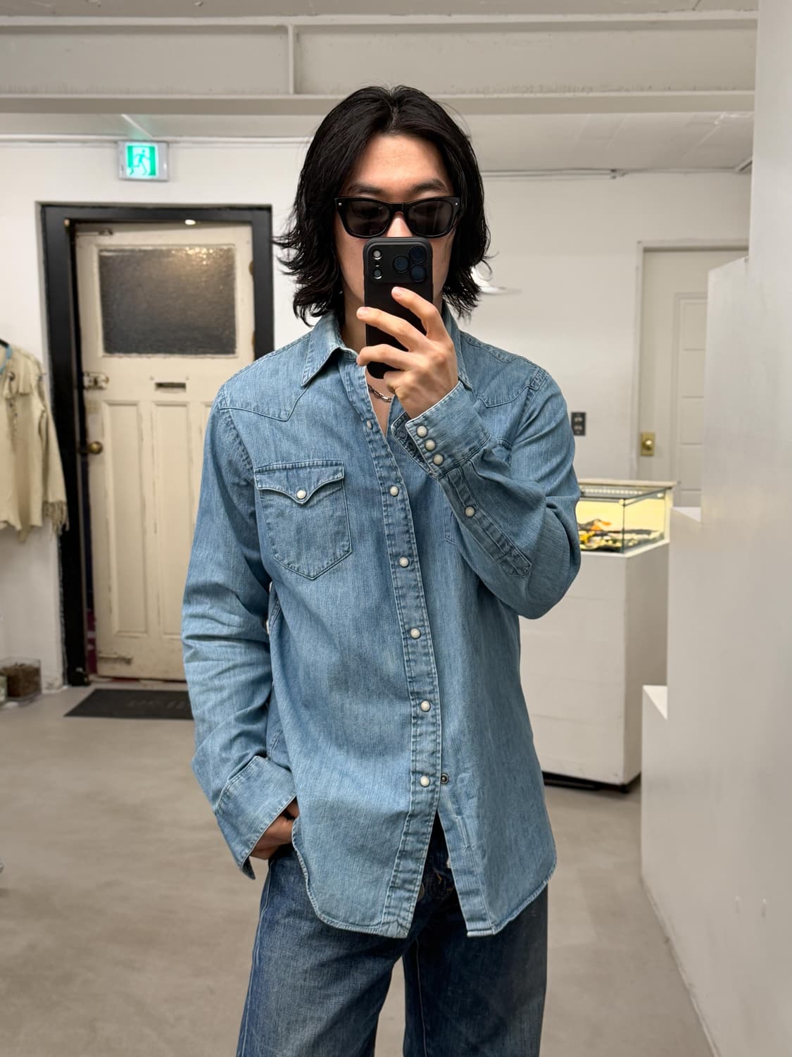 폴로 랄프로렌 웨스턴 데님 셔츠 상품이미지6