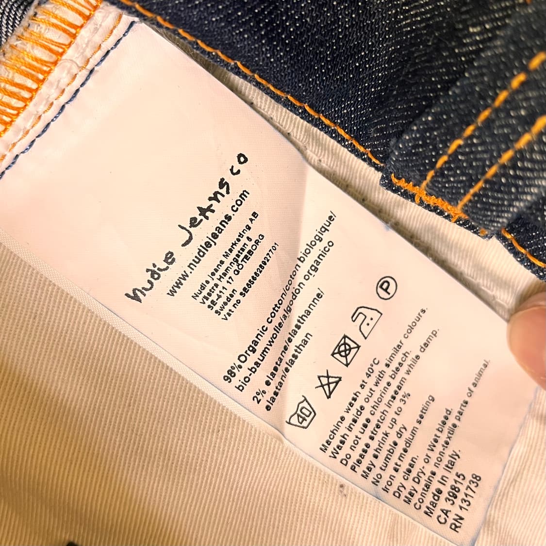 누디진 데님팬츠 W31 L32 상품이미지6