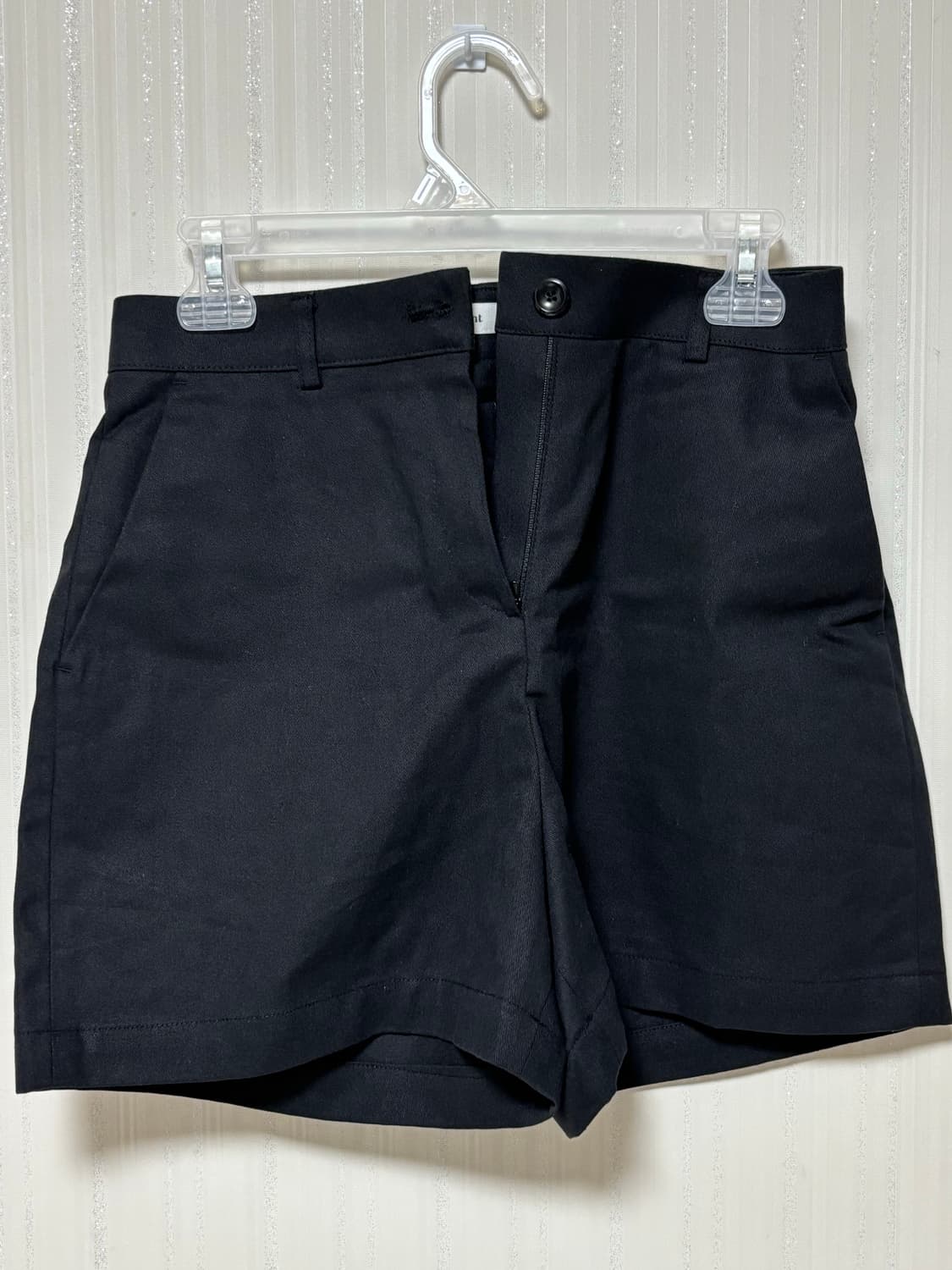 니썸 반바지 뮤트노핀턱 3부 팬츠 블랙 M 상품이미지6