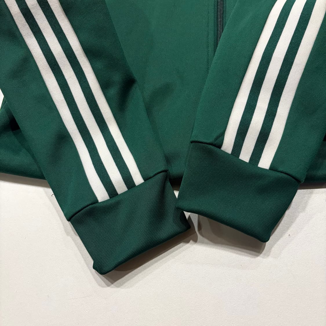 [S] 22s 아디다스 베켄바우어 삼선 트랙탑 져지 집업 그린 D312 상품이미지4