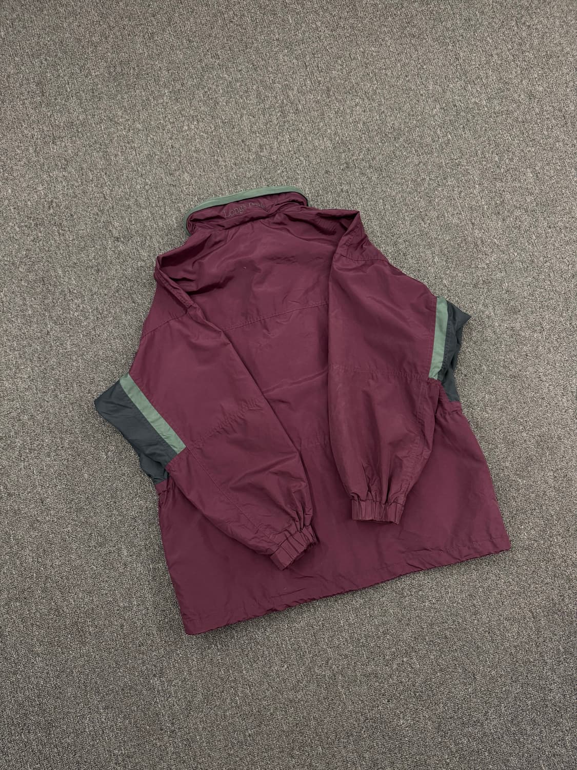 콜롬비아 빈티지 올드스쿨 버건디 투웨이 바람막이 상품이미지6