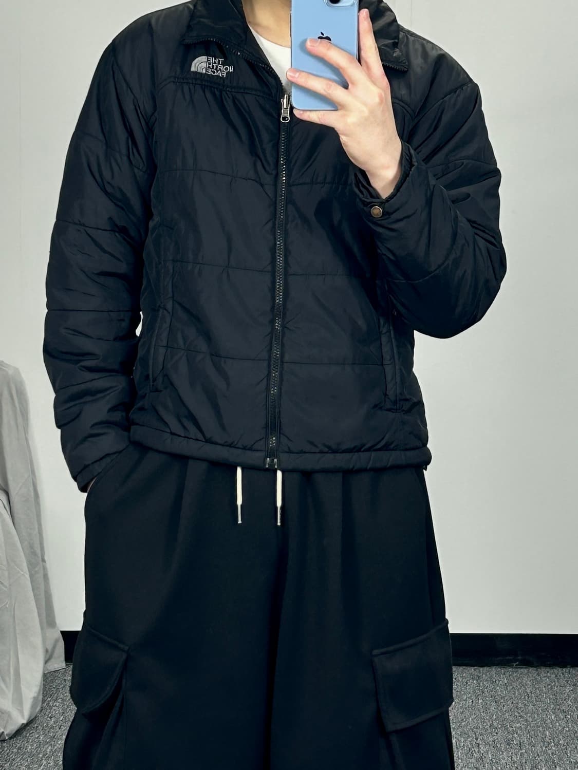 노스페이스 엑셀로프트 블랙 경량 패딩 S   상품이미지2