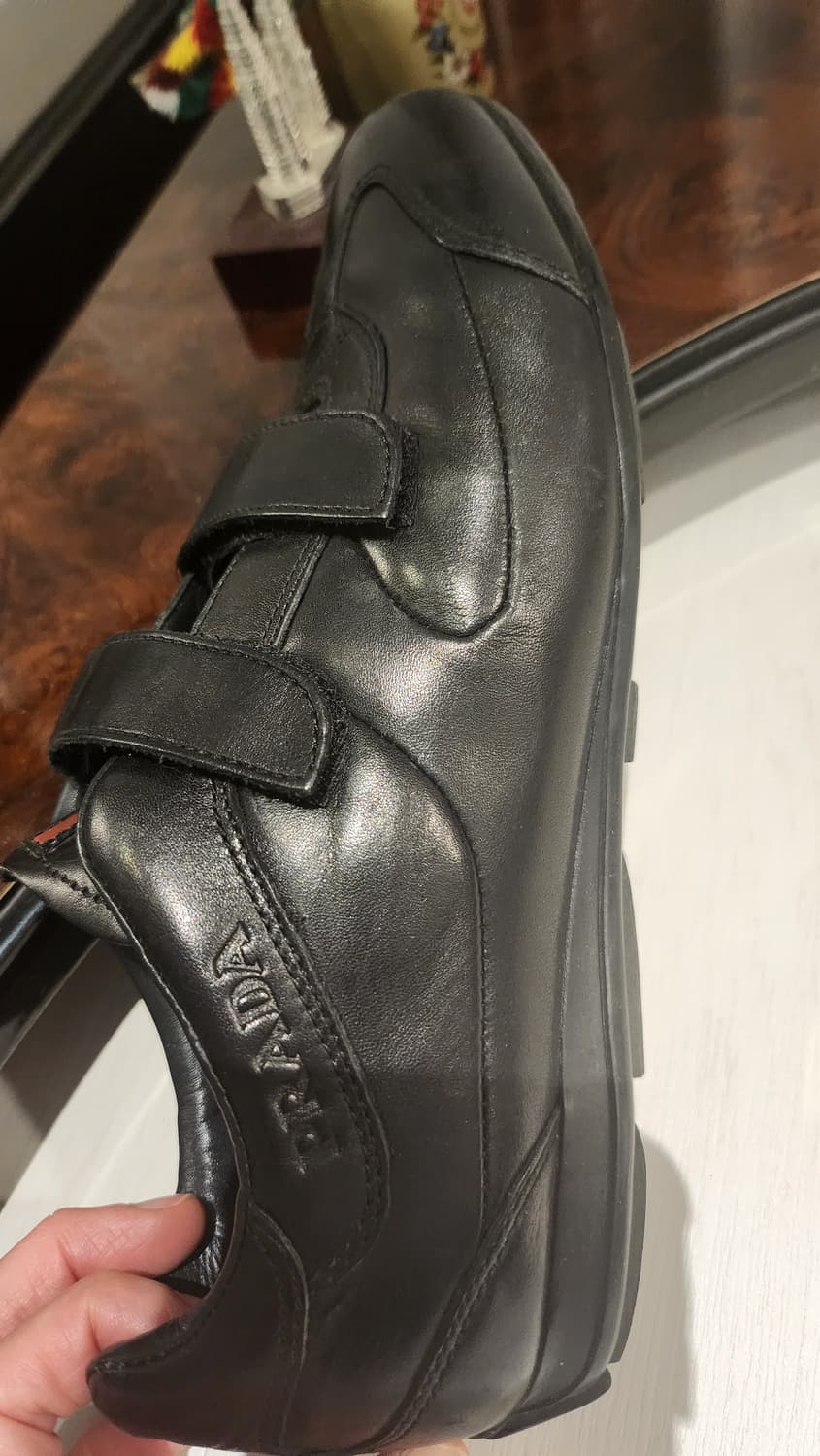 프라다 블랙 벨크로 스니커즈 36.5 상품이미지7