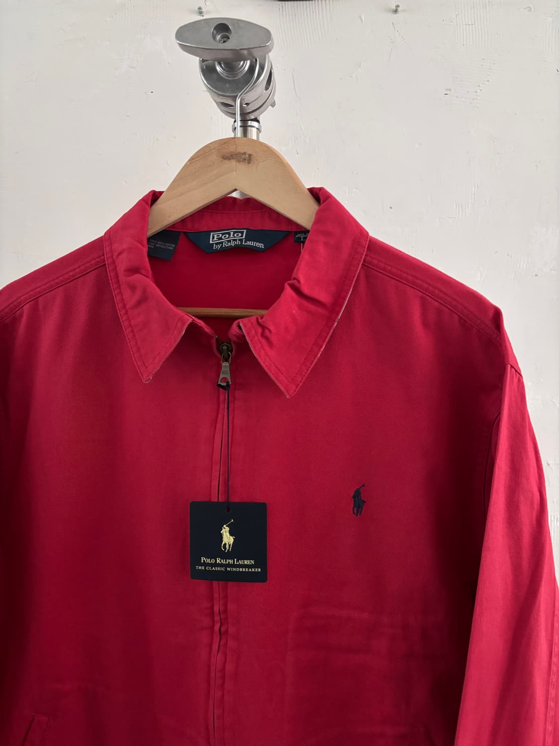 *새상품 * Polo 폴로 랄프로렌 딥레드컬러 코튼 헤링턴 자켓 상품이미지3