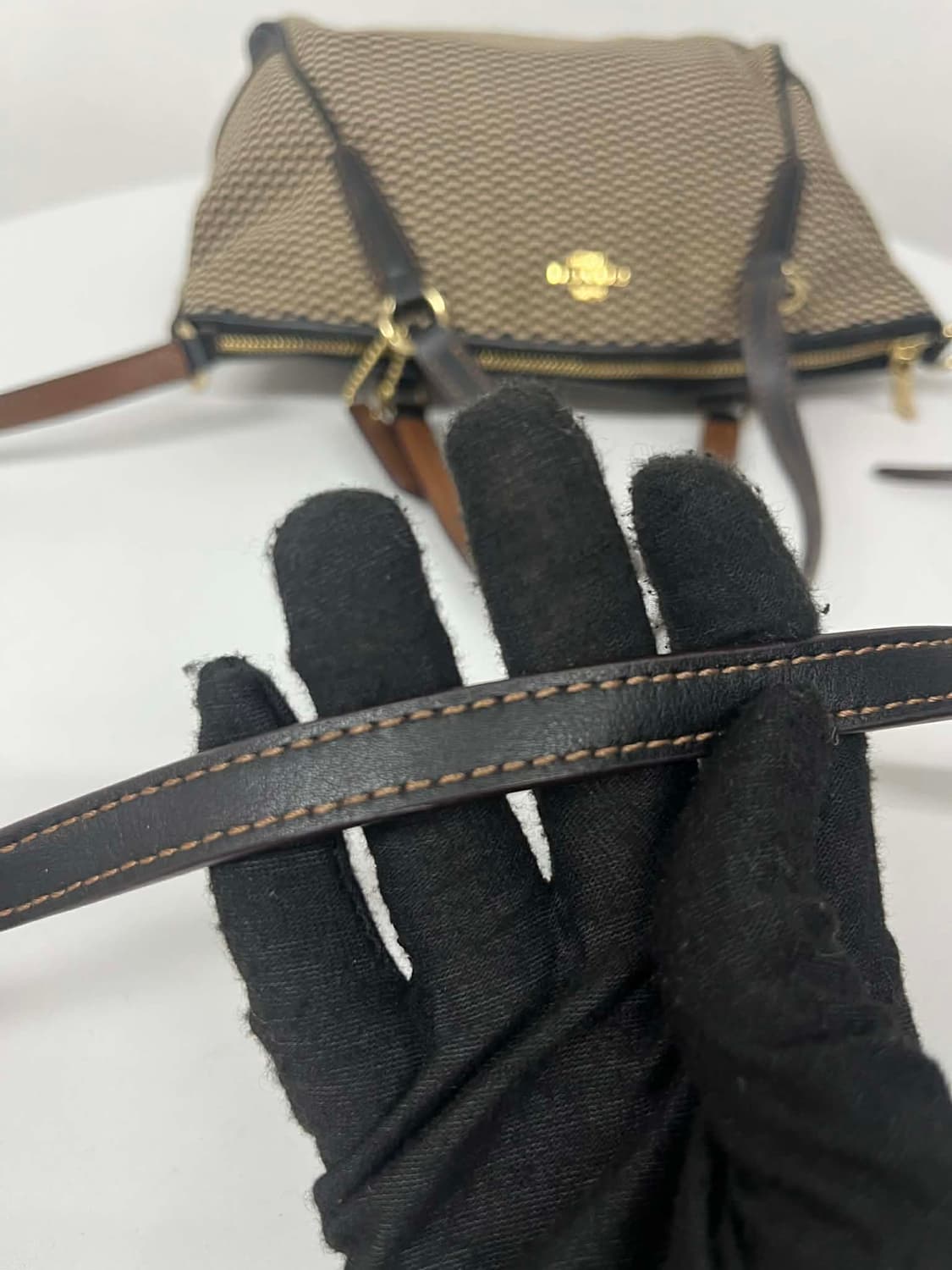 코치 위빙 패턴 투웨이 토트 숄더백 겸 크로스 상품이미지9