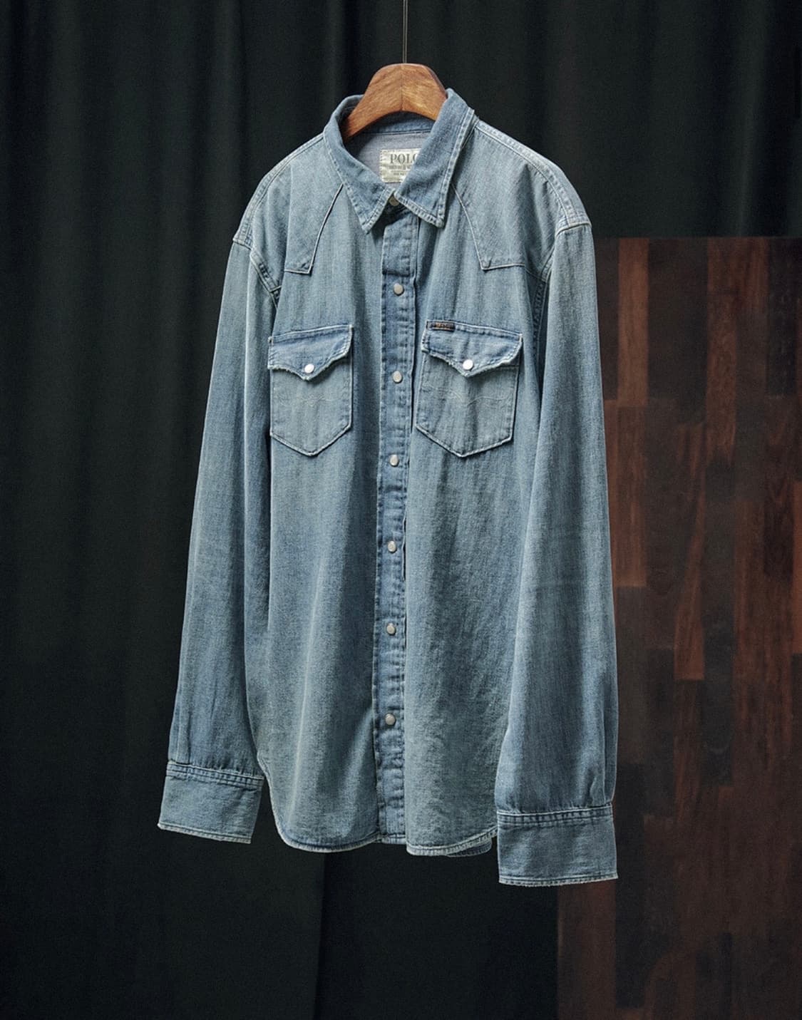 폴로랄프로렌 클래식 핏 웨스턴 셔츠 M 상품이미지3