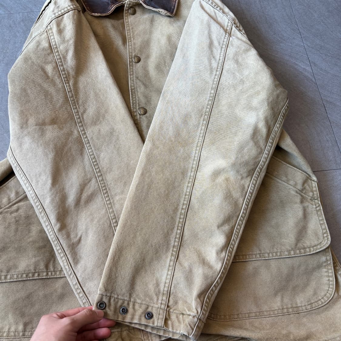 90s 울리치 베이지 헌팅 초어 자켓 상품이미지5