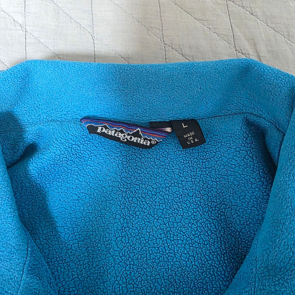 [L] 90s USA 파타고니아 신칠라 쉴드 레드/블루 자켓 트래쉬드 상품이미지9