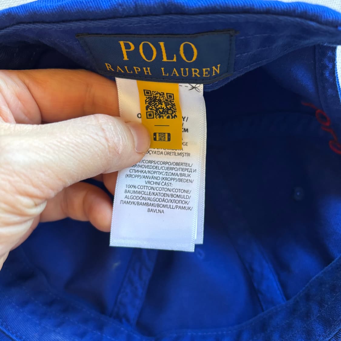 폴로랄프로렌 코튼 치노 베이스볼 캡 - 블루 (남녀공용) 상품이미지9