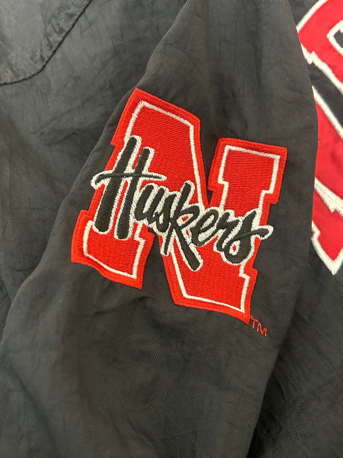 90s 챔피온 네브라스카 허스커스 나일론 웜업 상품이미지5