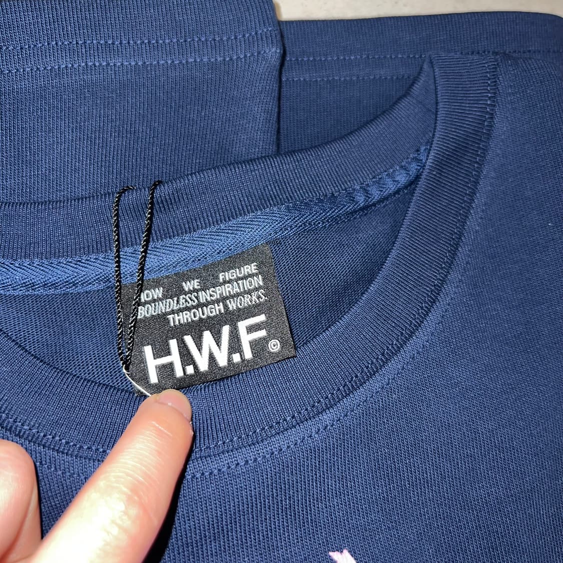 HWF.Edition 프린팅 티셔츠 네이비 (howful 하우풀 스튜디오 상품이미지6