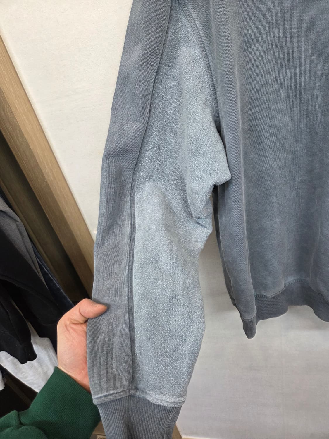 Series 피그먼트 플리스 믹스 기모 맨투맨 xl 상품이미지7