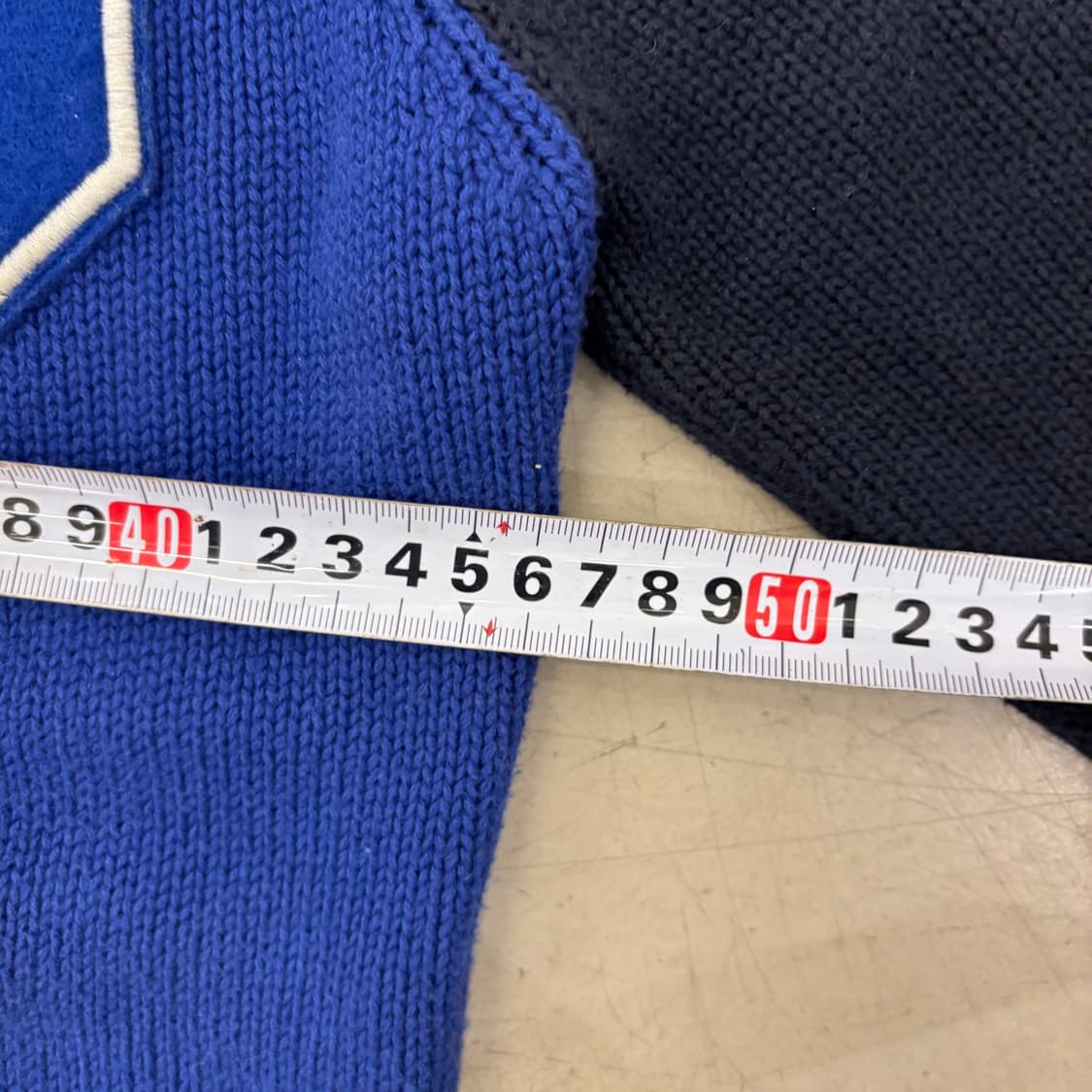 폴로 랄프로렌 P로고 투톤 니트 자켓 상품이미지5