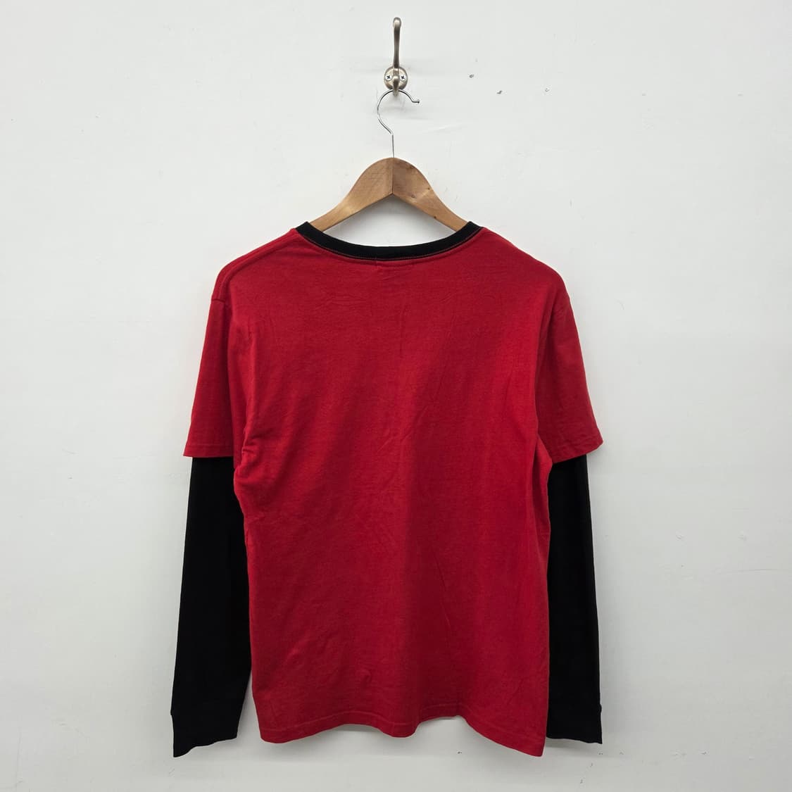 폴로 랄프로렌 레이어드 긴팔 티셔츠 레드 남L 상품이미지5